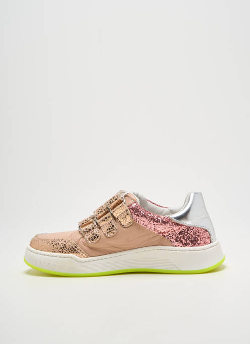 Baskets tissage tissage pailleté bout rond rose GBB fille