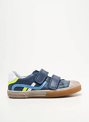 Baskets semelle amovible bout rond bleu GBB garçon