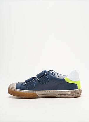 Baskets semelle amovible bout rond bleu GBB garçon