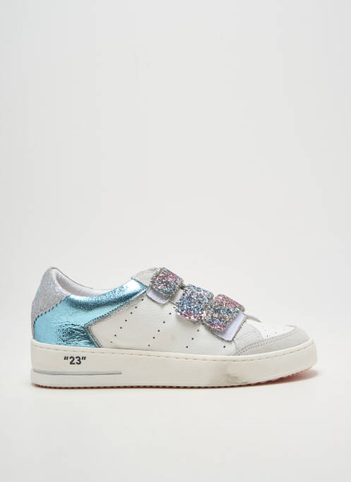 Baskets tissage tissage pailleté talon plat jusqu'à 3cm bleu SEMERDJIAN femme