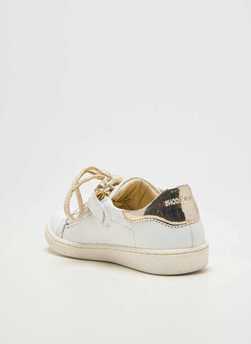 Baskets voute plantaire bout rond or SHOO POM fille