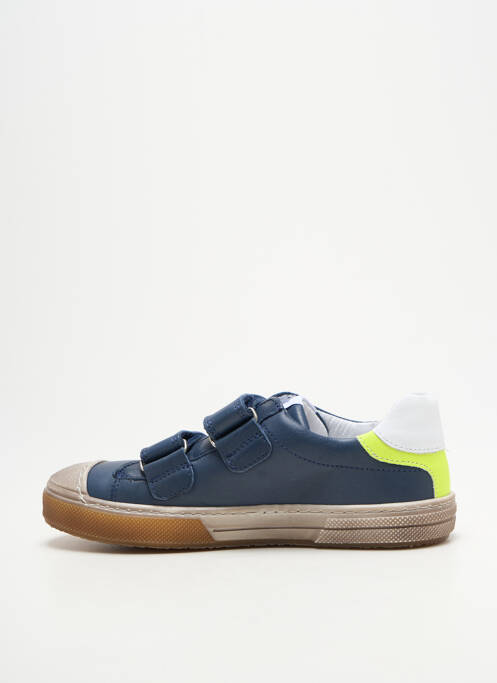 Baskets semelle amovible bout rond bleu GBB garcon