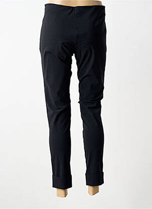 Pantalon 7/8 stretch taille normale noir PLATINE COLLECTION femme