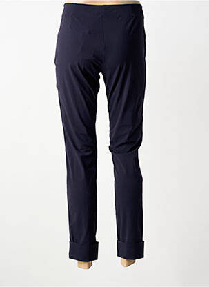 Pantalon 7/8 stretch taille normale bleu PLATINE COLLECTION femme