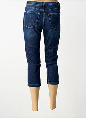 Pantacourt taille haute taille haute bleu VOTRE NOM femme