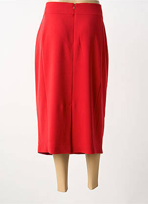 Jupe longue fermeture zippée au dos rouge PERSONA BY MARINA RINALDI femme