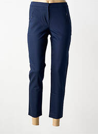 Pantalon 7/8 taille à pinces taille normale bleu BRANDTEX femme
