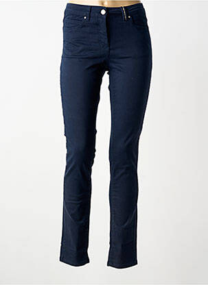 Jeans coupe slim stretch taille haute bleu BRANDTEX femme