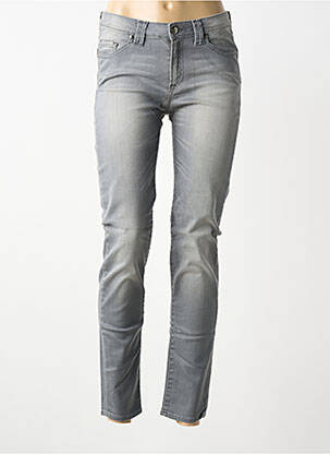 Jeans coupe slim taille normale taille normale gris VOTRE NOM femme