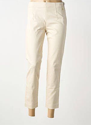Pantalon 7/8 stretch taille normale beige SUMMUM femme