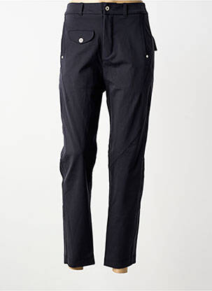 Pantalon 7/8 stretch taille normale noir PLATINE COLLECTION femme