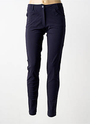 Pantalon slim stretch taille normale bleu PLATINE COLLECTION femme