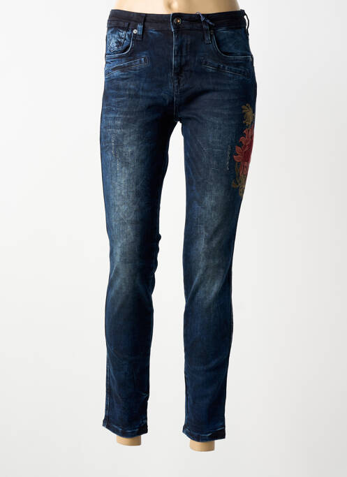 Jeans coupe slim taille basse taille basse bleu BLUE DAZE femme