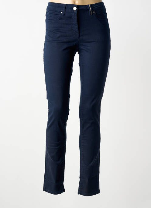 Jeans coupe slim stretch taille haute bleu BRANDTEX femme