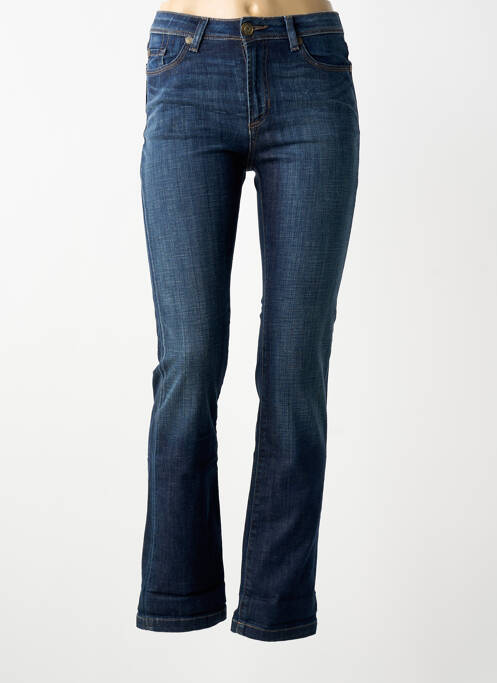 Jeans coupe slim stretch taille normale bleu VOTRE NOM femme
