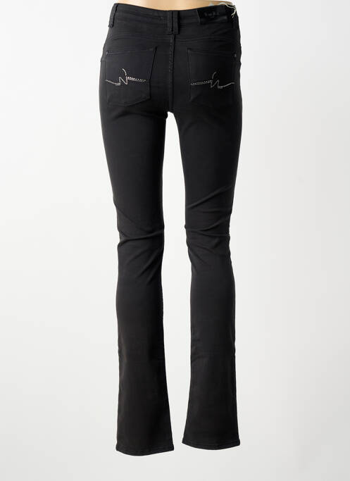 Jeans coupe slim stretch taille haute noir VOTRE NOM femme