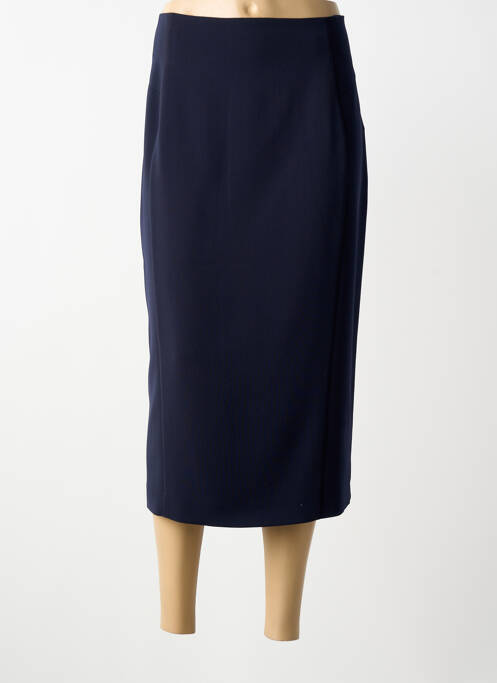 Jupe longue tissage crêpe bleu PERSONA BY MARINA RINALDI femme