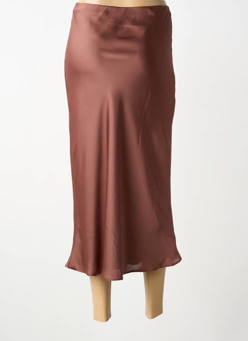 Jupe longue doublure marron JOSEPH RIBKOFF femme