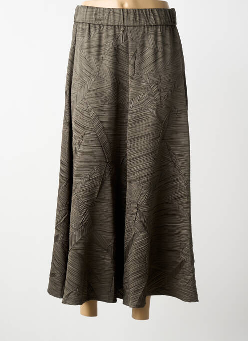 Jupe longue fermeture zip latéral vert JOSEPH RIBKOFF femme