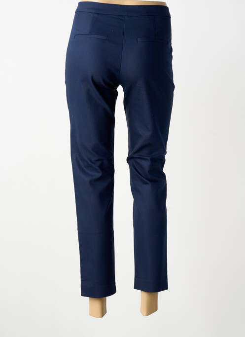 Pantalon 7/8 tissage popeline taille normale bleu BRANDTEX femme