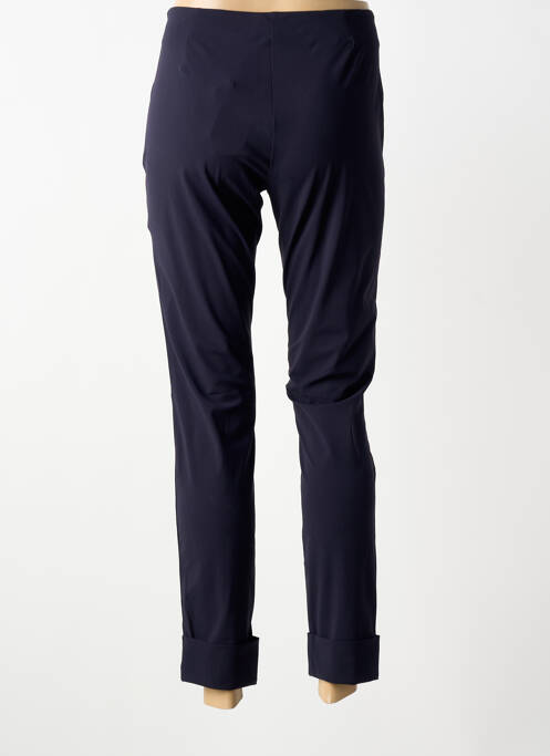 Pantalon 7/8 stretch taille normale bleu PLATINE COLLECTION femme
