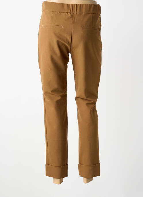 Pantalon 7/8 stretch taille normale marron GARDEUR femme