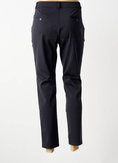 Pantalon chino broderie galons latéraux taille basse noir PLATINE COLLECTION femme