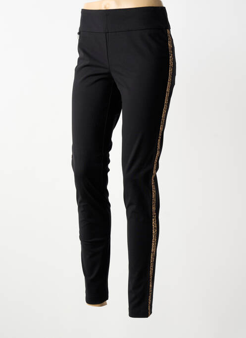 Pantalon slim taille élastique taille normale noir LISETTE L femme