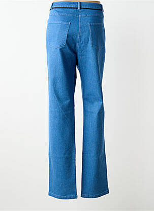 Jeans coupe droite stretch taille normale bleu LESLIE femme