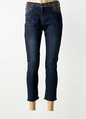Jeans coupe slim stretch taille normale bleu TUZZI femme