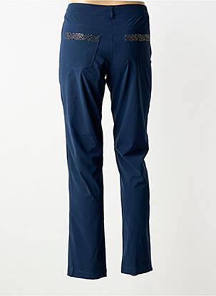 Pantalon droit stretch taille normale bleu PLATINE COLLECTION femme