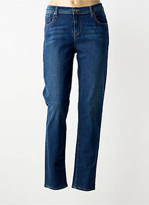 Jeans coupe droite stretch taille normale bleu VOTRE NOM femme
