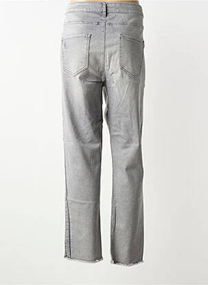 Jeans coupe droite stretch taille normale gris OPEN END femme