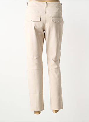 Pantalon 7/8 stretch taille normale beige INDIES femme