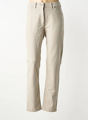 Jeans coupe droite stretch taille normale beige PERSONA BY MARINA RINALDI femme