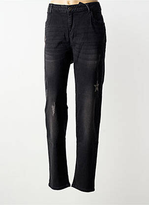 Jeans coupe droite stretch taille normale noir APRICO femme