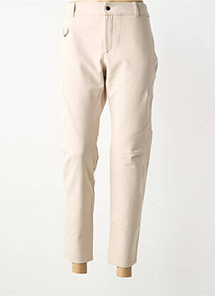 Pantalon 7/8 stretch taille normale beige INDIES femme