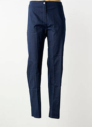 Pantalon droit stretch taille normale bleu PERSONA BY MARINA RINALDI femme