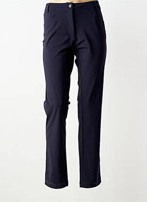 Pantalon droit stretch taille normale bleu PLATINE COLLECTION femme