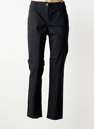 Pantalon slim tissage popeline taille normale noir GARDEUR femme