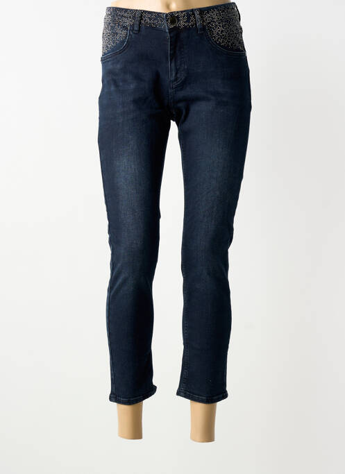 Jeans coupe slim stretch taille normale bleu TUZZI femme