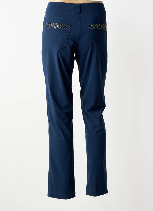 Pantalon droit stretch taille normale bleu PLATINE COLLECTION femme