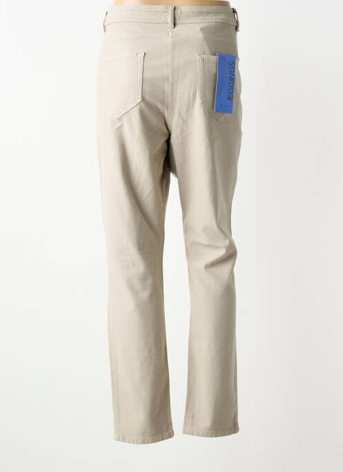 Jeans coupe droite stretch taille normale beige PERSONA BY MARINA RINALDI femme