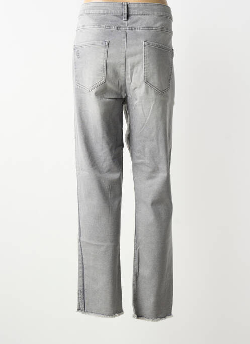 Jeans coupe droite stretch taille normale gris OPEN END femme