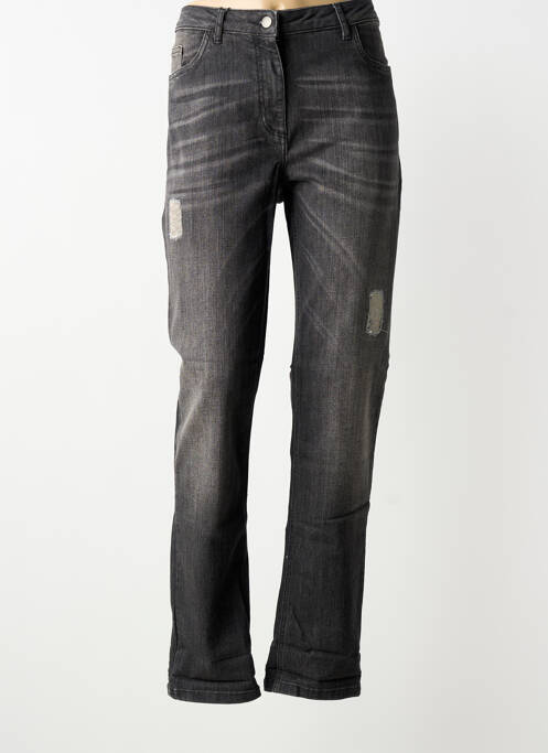 Jeans coupe droite stretch taille normale gris PERSONA femme