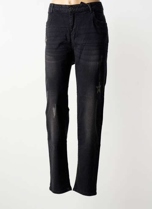 Jeans coupe droite stretch taille normale noir APRICO femme