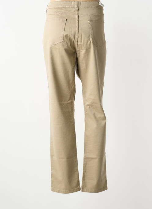Pantalon droit stretch taille normale beige FUEGO WOMAN femme