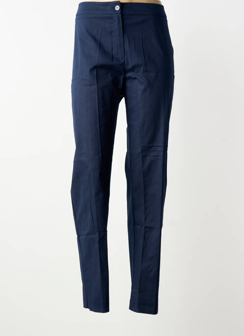 Pantalon droit stretch taille normale bleu PERSONA BY MARINA RINALDI femme