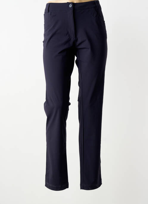 Pantalon droit stretch taille normale bleu PLATINE COLLECTION femme