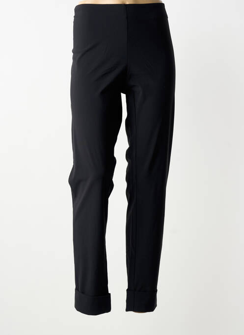 Pantalon droit stretch taille normale noir PLATINE COLLECTION femme
